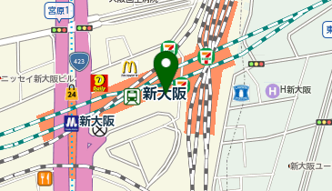 551蓬莱 エキマルシェ新大阪ソトエ店の地図画像