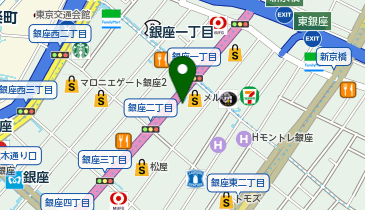 ワッツ 銀座2丁目メルサ店の地図画像