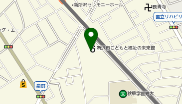 所沢市こどもと福祉の未来館の地図画像