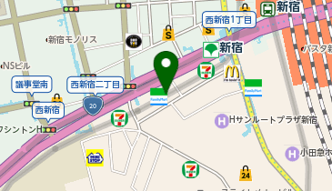 紅とん 南新宿店の地図画像