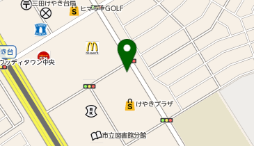 上高地あずさ珈琲 三田けやきプラザ店の地図画像