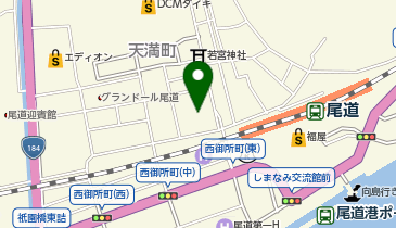 レンタサイクルステーション 尾道ベースの地図画像