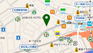 挽肉と米 渋谷の地図画像