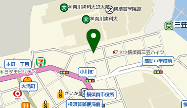 神奈川歯科大学体育館の地図画像