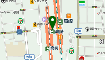 ぎょうざの満州 イーサイト高崎店の地図画像