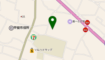 甲斐市竜王武道館の地図画像