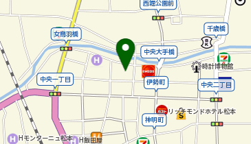 松本市中央体育館の地図画像