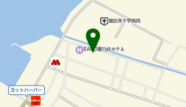 諏訪市弓道場の地図画像