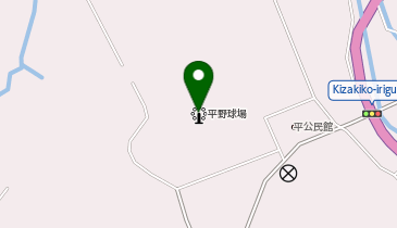 大町市平運動場の地図画像