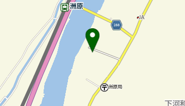 洲原体育館の地図画像