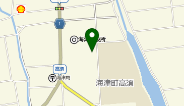 海津市柔道場の地図画像