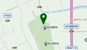 清水総合運動場水泳場の地図画像