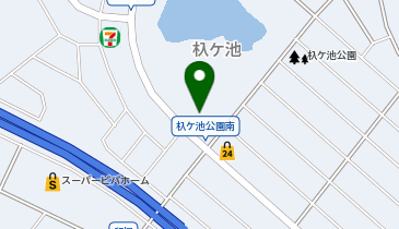 長久手市杁ケ池テニスコートの地図画像