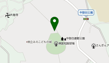 中部台テニスコートの地図画像