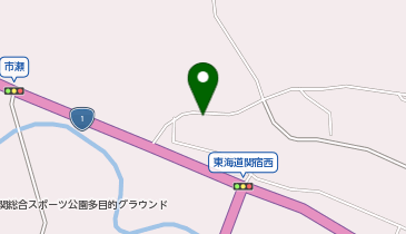 観音山テニスコートの地図画像