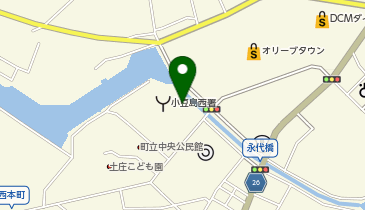 土庄町中央グラウンドの地図画像