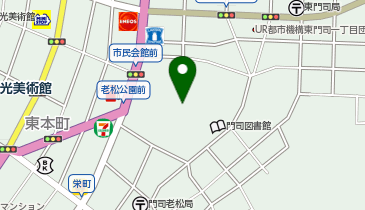 老松球場の地図画像