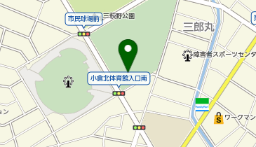 三萩野球場の地図画像