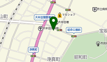 大牟田市武道場の地図画像