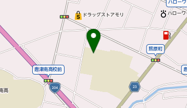 唐津市庭球場の地図画像