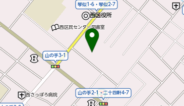琴似屯田兵屋の地図画像