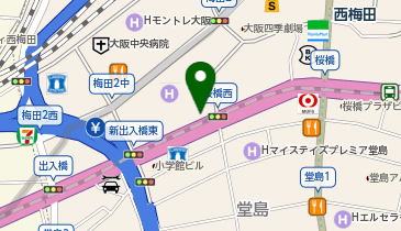 コーンズ コレクション 梅田ギャラリーの地図画像