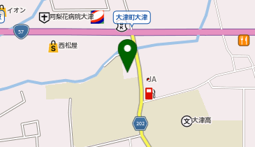 大津町武道館の地図画像