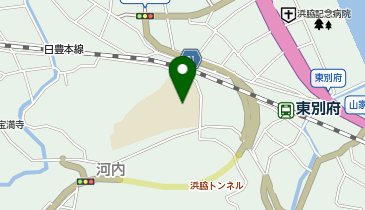 浜脇中学校運動場夜間照明施設の地図画像