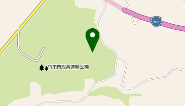 竹田丸福テニスコート(竹田市総合運動公園テニスコート)の地図画像