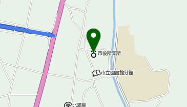 延岡市北浦体育館の地図画像