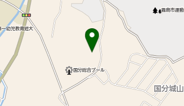 国分武道館の地図画像