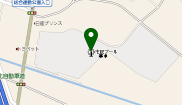 市民プールの地図画像