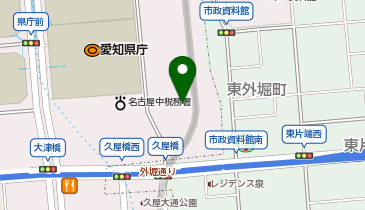 名古屋市国際交流展示室の地図画像