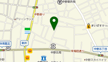 あずまや 新井薬師店の地図画像