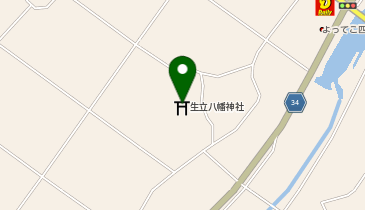 生立八幡宮の地図画像