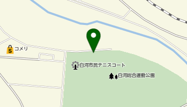 白河市 国体記念体育館の地図画像