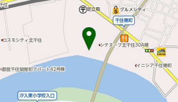 千住大川端公園の地図画像