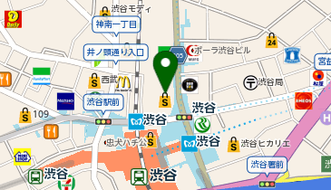 全席個室 鮮や一夜 渋谷駅前店の地図画像