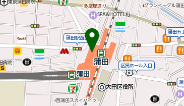 スマホ修理工房 グランデュオ蒲田店の地図画像