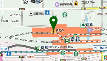 HIROFU(ヒロフ) ジェイアール京都伊勢丹店の地図画像