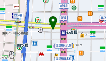 ジェイエステ 心斎橋店の地図画像