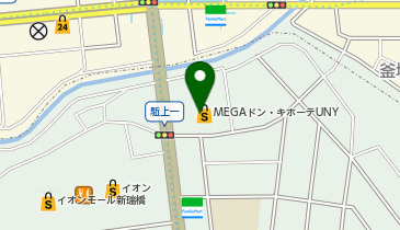 白英舎 MEGAドン・キホーテUNYアラタマ店の地図画像