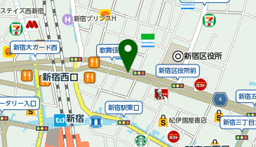 エクセル美容室 新宿サブナード店の地図画像