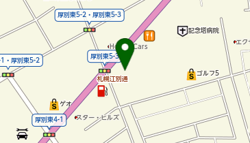 THREEPPY(スリーピー) 厚別東店の地図画像