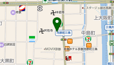 星野リゾート OMO5(オモファイブ)京都三条の地図画像