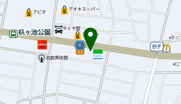 カワサキ プラザ名古屋東の地図画像