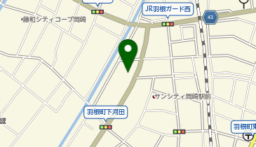 餃子の雪松 岡崎店の地図画像