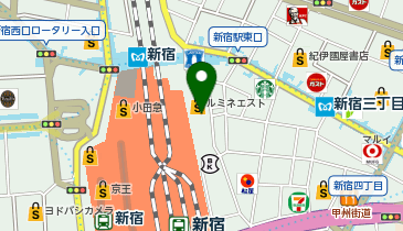 高匠 JR新宿駅構内店の地図画像
