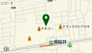 ヤオコー 南桜井店の地図画像