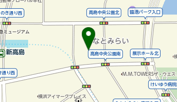 みなとみらい農家朝市の地図画像